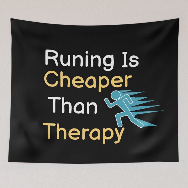 Item preview, Running Is Cheaper Than Therapy  designed and sold by BUCHRA.