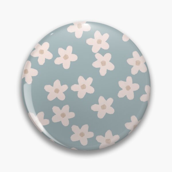 Item preview, Spring Floral Daisy Print in Pastel Blue  designed and sold by WildeandCo.
