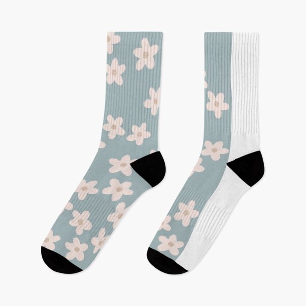 Item preview, Spring Floral Daisy Print in Pastel Blue  designed and sold by WildeandCo.