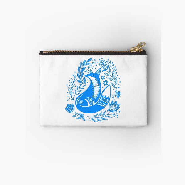 Item preview, Fox and flowers - folklore inspired designed and sold by Print N Stuff by Cristina Stancu.