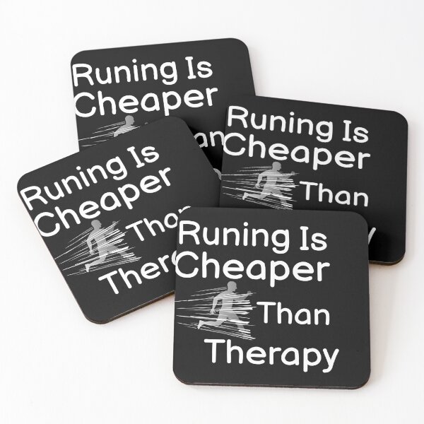 Item preview, Running Is Cheaper Than Therapy  designed and sold by BUCHRA.