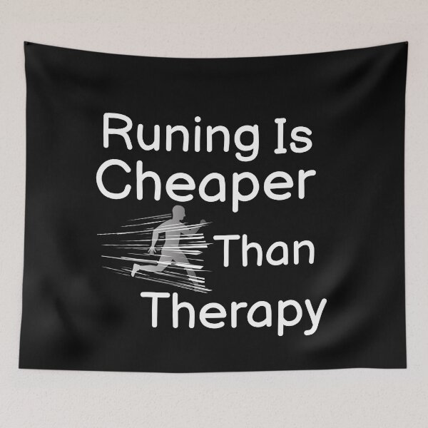 Item preview, Running Is Cheaper Than Therapy  designed and sold by BUCHRA.