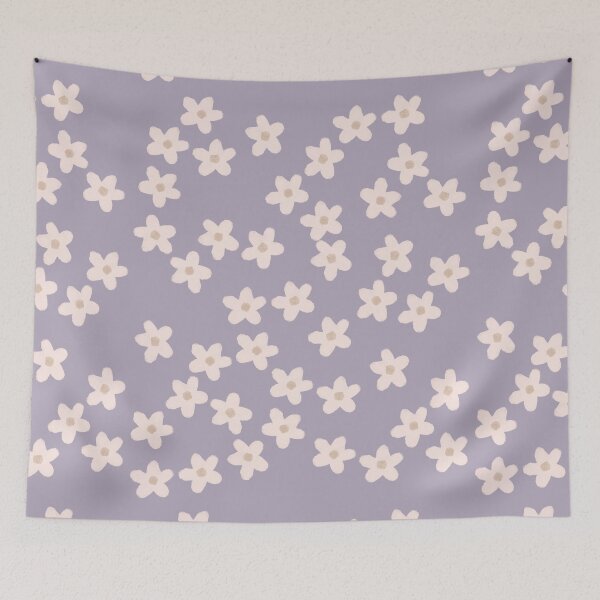 Item preview, Spring Floral Daisy Print in Pastel Purple  designed and sold by WildeandCo.