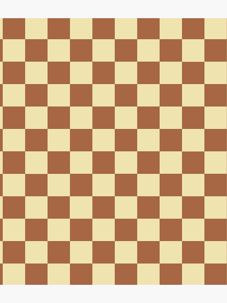 Checkered Beige and Brown Backpack for Sale by lornakay