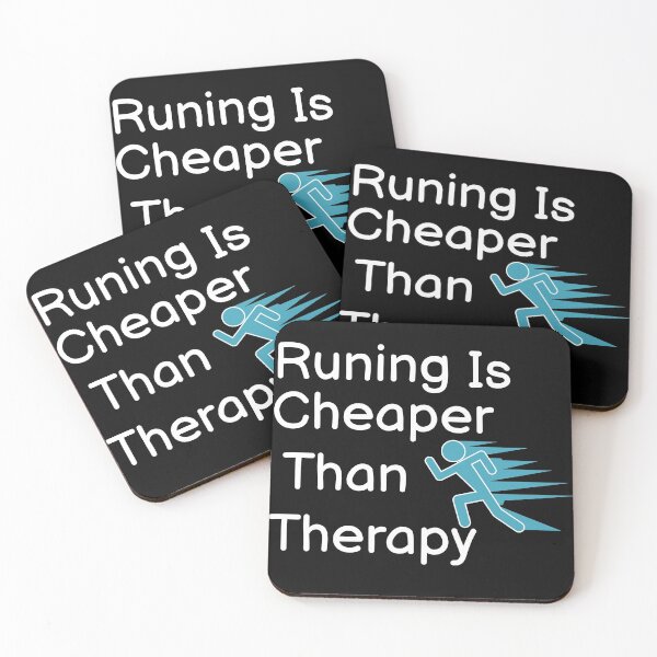 Item preview, Running Is Cheaper Than Therapy  designed and sold by BUCHRA.