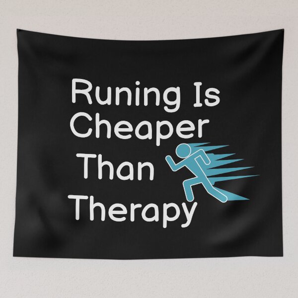 Item preview, Running Is Cheaper Than Therapy  designed and sold by BUCHRA.