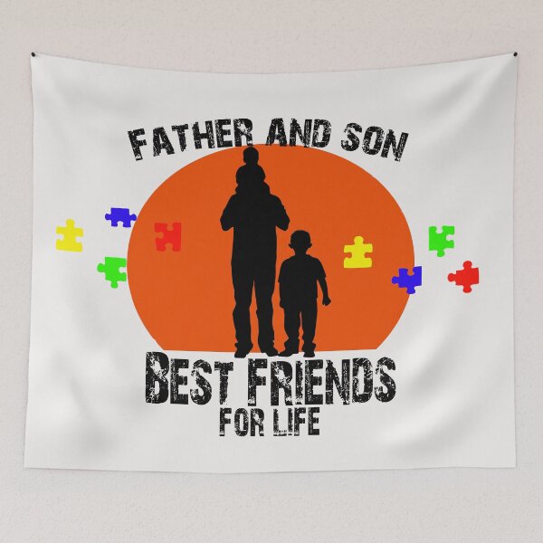Item preview,  Father and son best friends for life designed and sold by Crystalsgraphix.