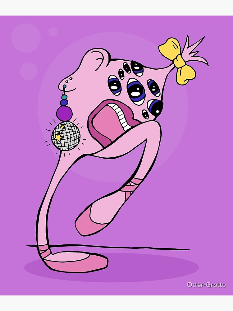Disco Ballerina Monster Loves To Dance by Otter-Grotto