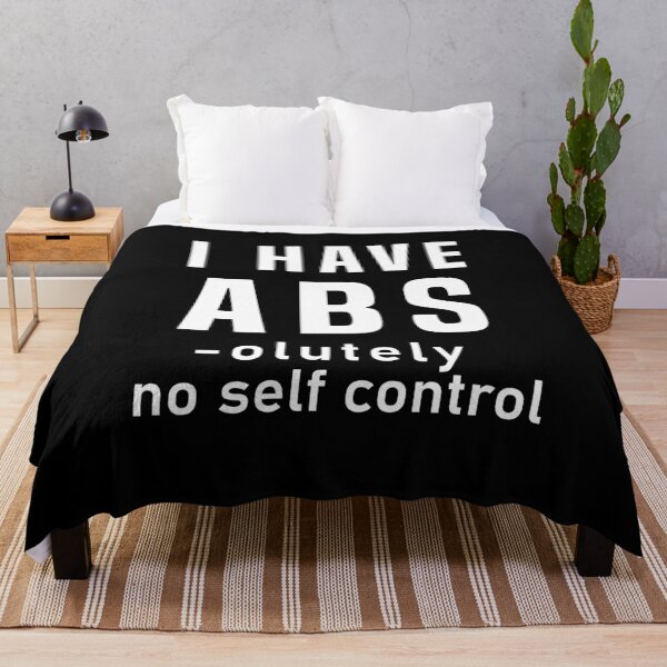 Item preview, I Have Abs olutely No Self Control Funny Exercise Fitness Gym  designed and sold by cannevas.