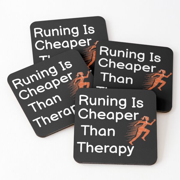 Item preview, Running Is Cheaper Than Therapy  designed and sold by BUCHRA.