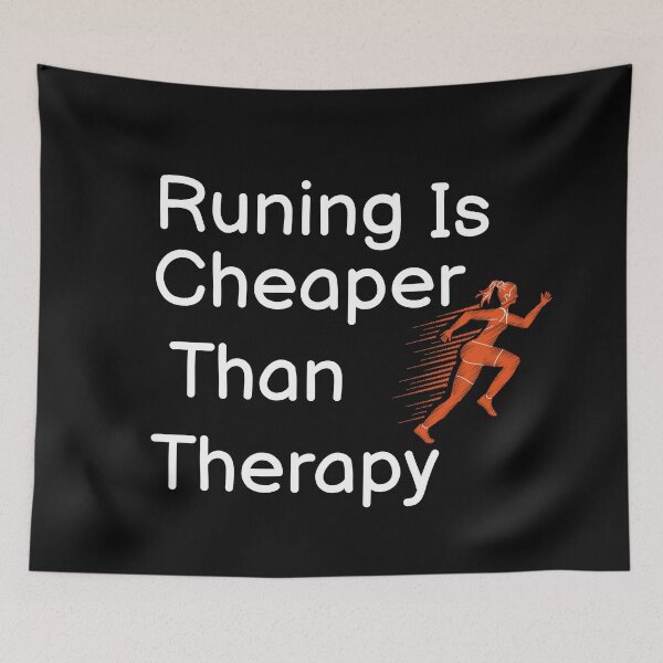 Item preview, Running Is Cheaper Than Therapy  designed and sold by BUCHRA.