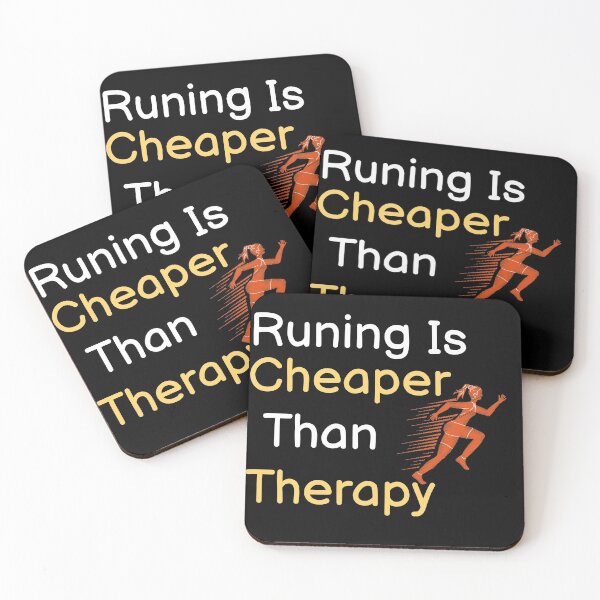 Item preview, Running Is Cheaper Than Therapy  designed and sold by BUCHRA.