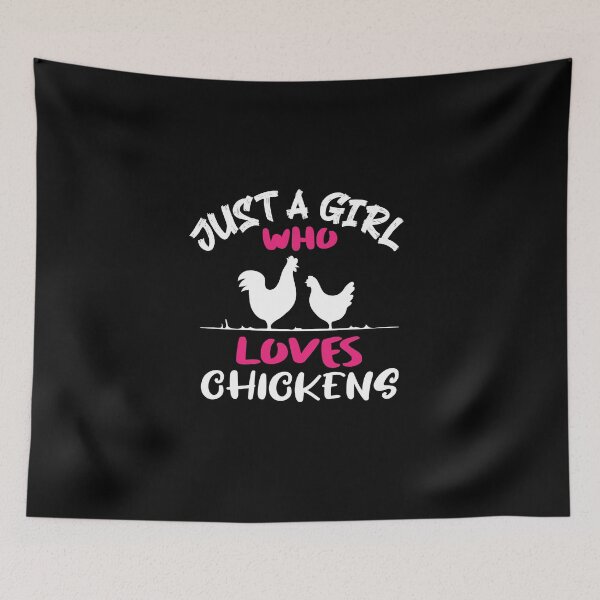 Item preview, Just A Girl Who Loves Chickens designed and sold by ELAB27.