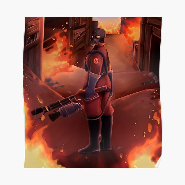 Poster Tf2 Pyro Redbubble