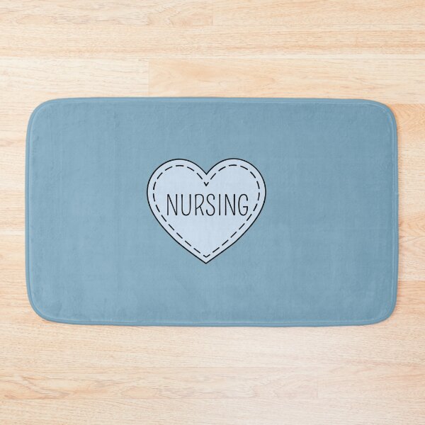 Item preview, I Love Nursing Blue Heart  designed and sold by mimosadesigns.