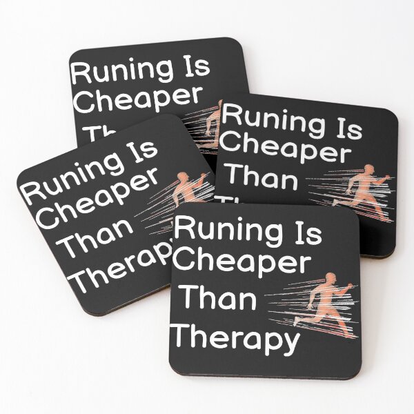 Item preview, Running Is Cheaper Than Therapy  designed and sold by BUCHRA.