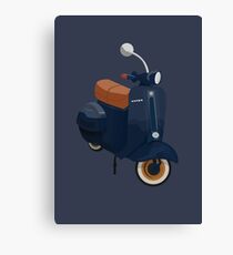 Vespa-Blue Canvas Print