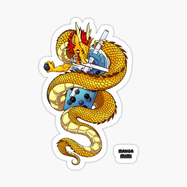 Boba Tea Dragon Sticker