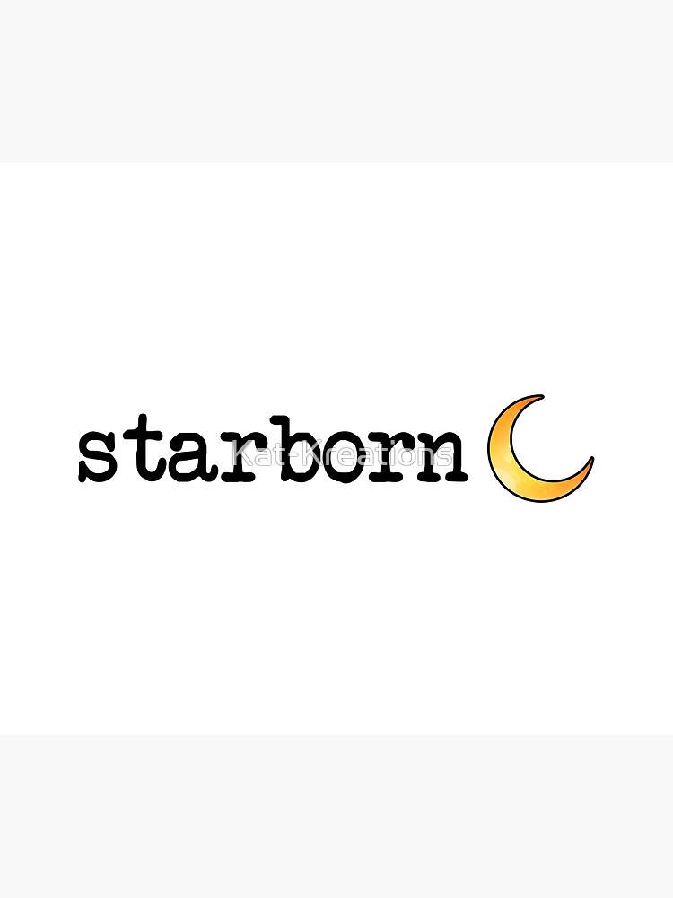 Crescent Starborn Fae in Black Font Color Poster for Sale by Kat-Kreations