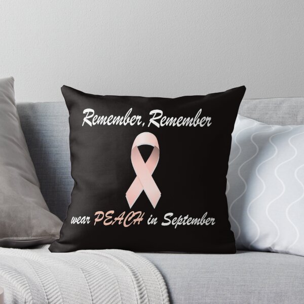 Item preview, Remember, Remember peach ribbon in September awareness designed and sold by Colator.