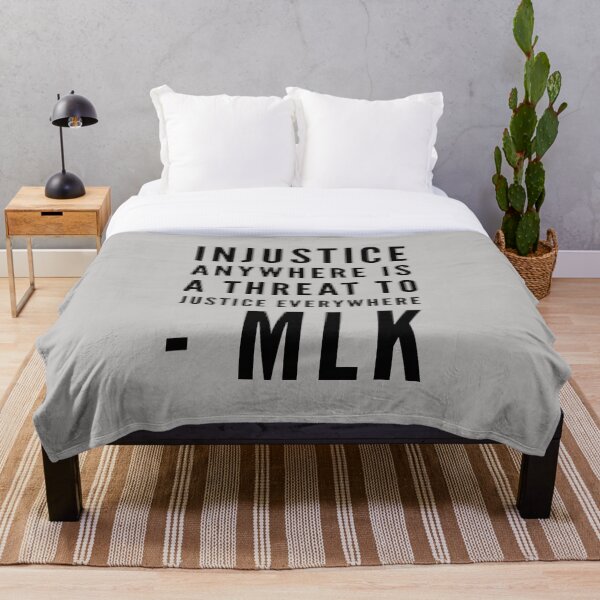 Item preview, Injustice anywhere -MLK Quotes designed and sold by MerciMe.