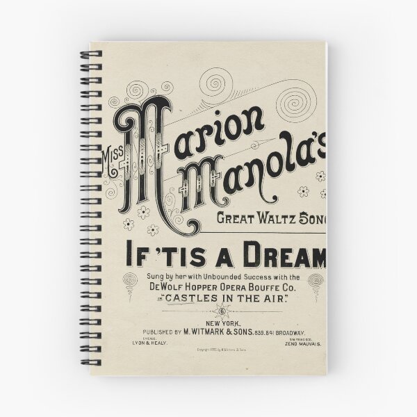 Item preview, Miss Marion Manola's - If 'Tis A Dream. designed and sold by rejon.