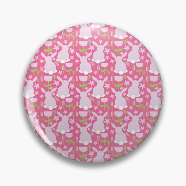 Item preview, Happy Bunny Pink Floral Pattern designed and sold by SharksOnShore.