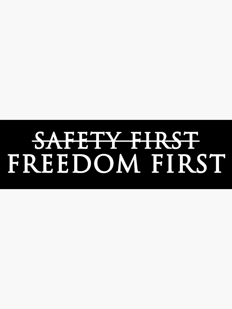 Thumbnail 3 of 3, Sticker, Freedom first designed and sold by EveningLandInst.