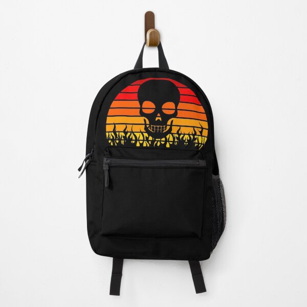 Item preview, Skull Fire Flames Retro Sunset designed and sold by liftdesign.