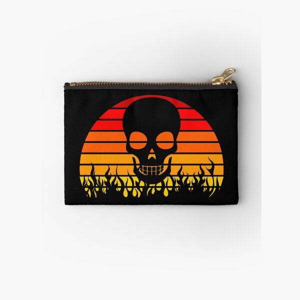 Item preview, Skull Fire Flames Retro Sunset designed and sold by liftdesign.