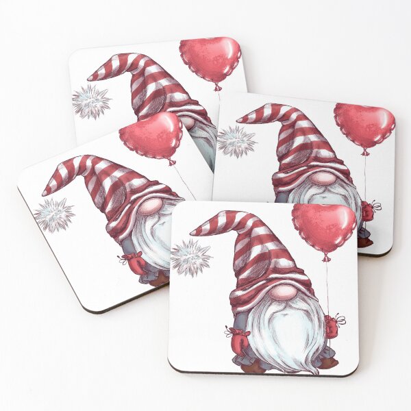 Item preview, Romantic Gnome with a Love heart Balloon designed and sold by WildingClan.