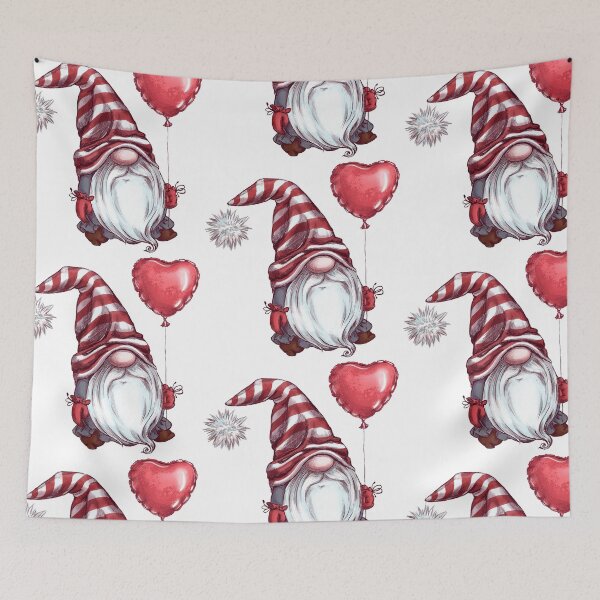 Item preview, Romantic Gnome with a Love heart Balloon designed and sold by WildingClan.