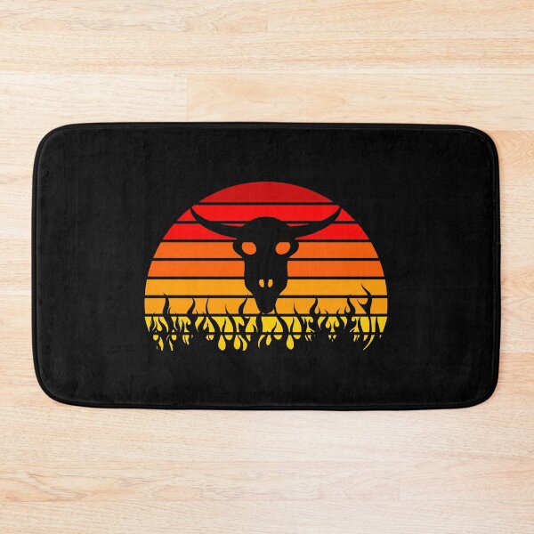 Item preview, Animal Skull Fire Flames Retro Sunset designed and sold by liftdesign.