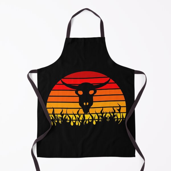 Item preview, Animal Skull Fire Flames Retro Sunset designed and sold by liftdesign.