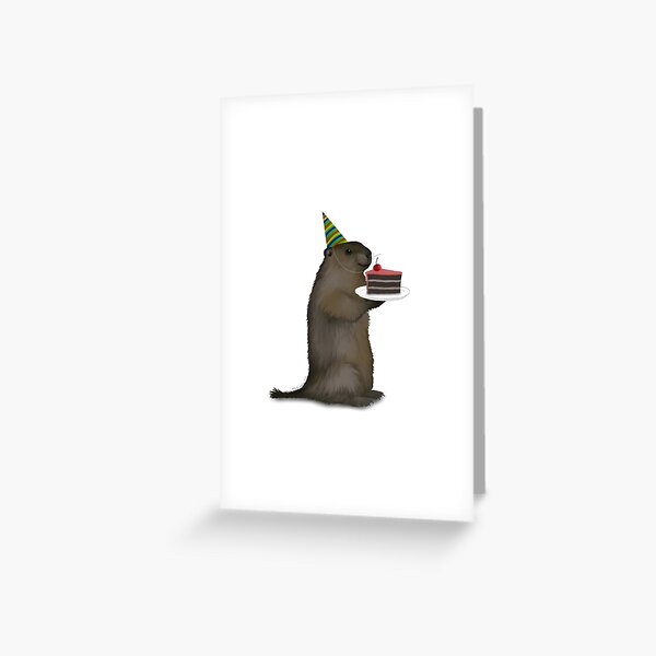 Item preview, Cute Groundhog Day Happy Birthday designed and sold by mrkessell.
