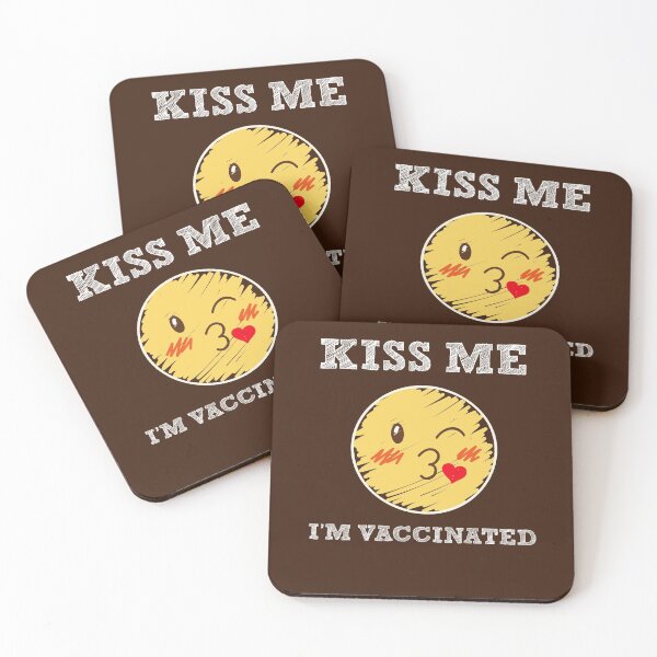 Item preview, Kiss Me Emoji I'm Vaccinated Pro Vaccination Vaccine Shot Jab Vax 2021 designed and sold by gkao.
