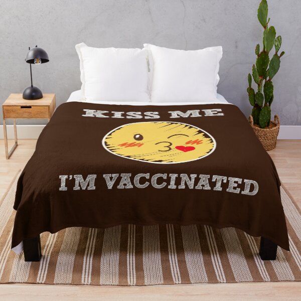 Item preview, Kiss Me Emoji I'm Vaccinated Pro Vaccination Vaccine Shot Jab Vax 2021 designed and sold by gkao.
