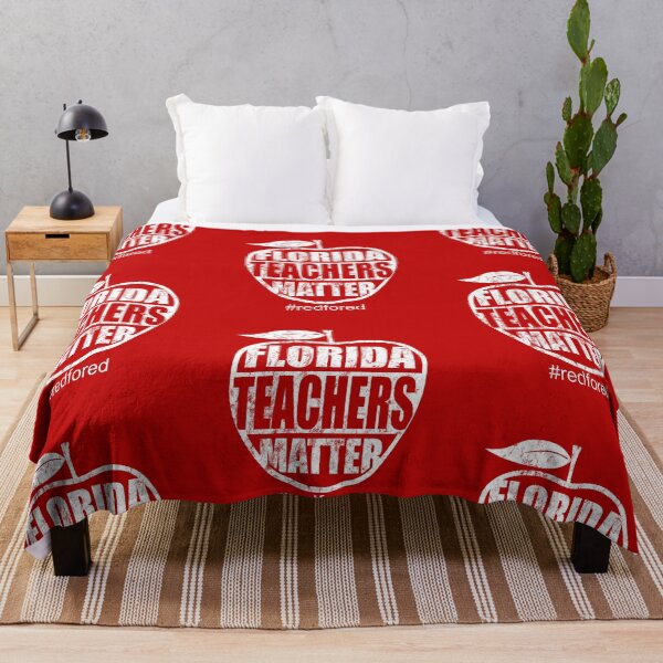 Item preview, Florida Teachers Red for Ed Apple designed and sold by RiffXS.