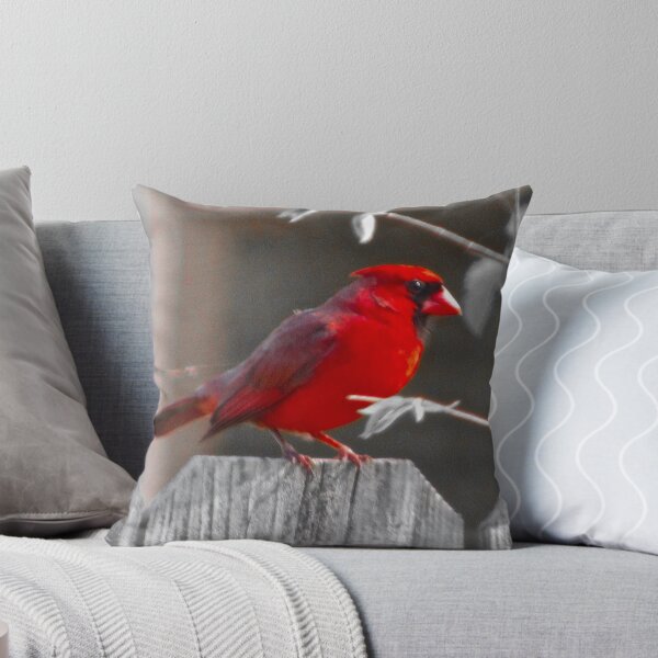 Item preview, Red Cardinal on BW designed and sold by CustomNatureArt.