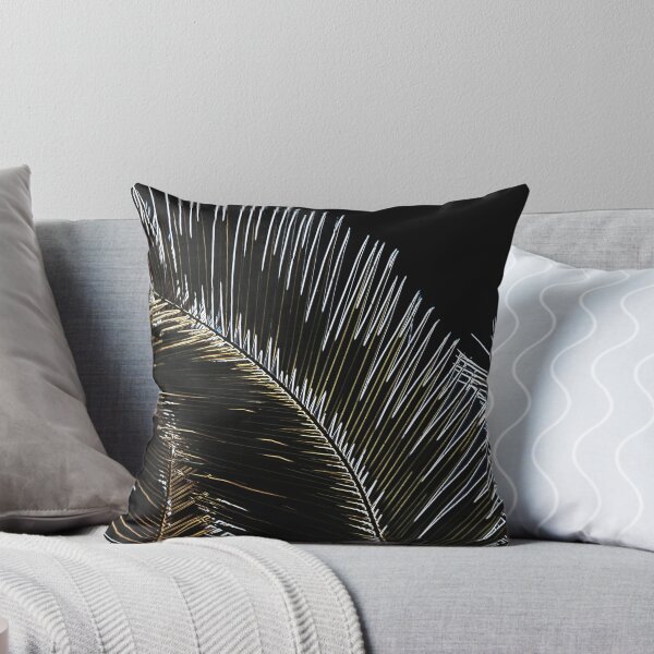 Artikelvorschau, Palm Leaf Silhouette auf Schwarz mit Dream Big Quote entworfen und verkauft von ALEX PHOTO DREAMS.