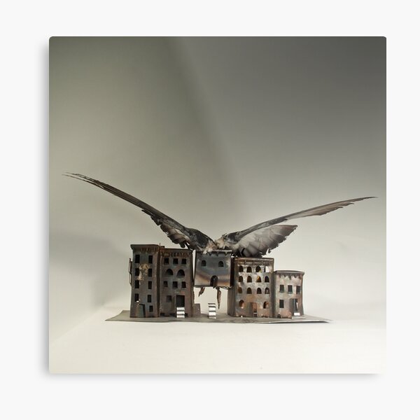 Baba Yaga's City Home Metal Print