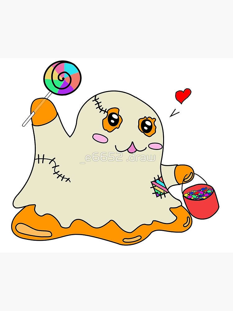 Scp 999 Kawaii Colored Gost Outfits Greeting Card By Ennio01 Redbubble