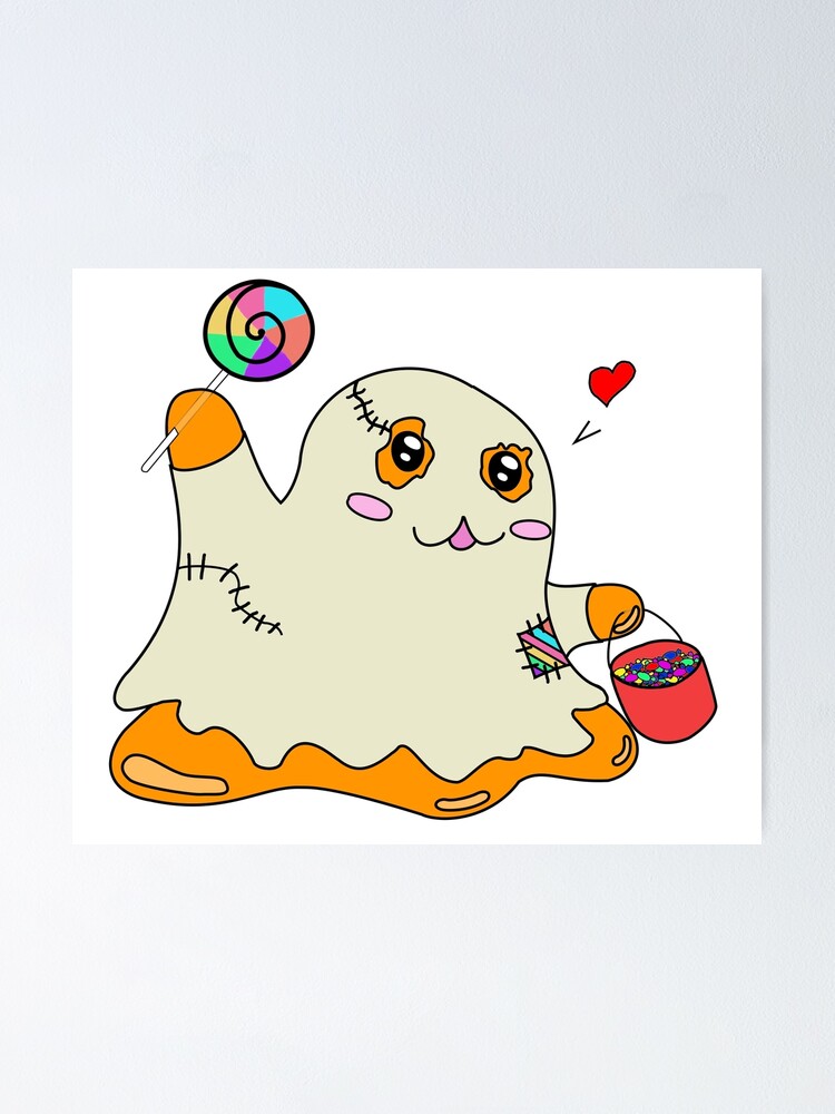 Scp 999 Kawaii Colored Gost Outfits Poster By Ennio01 Redbubble