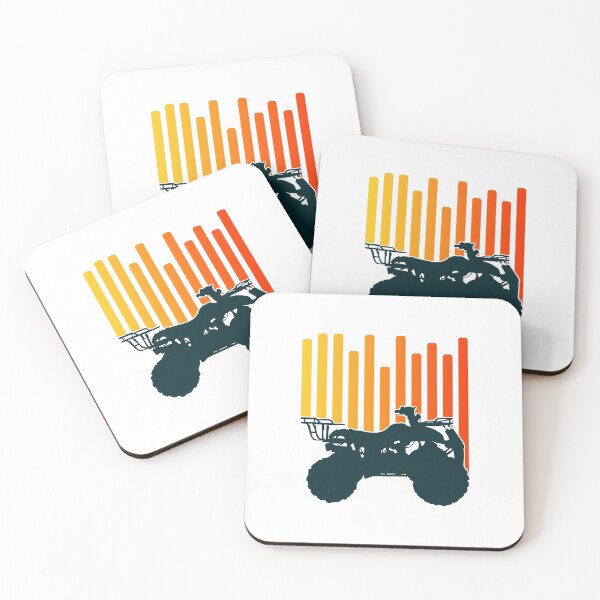 Item preview, ATV Quad 4-Wheeler Vertical Stripe Sunset designed and sold by liftdesign.