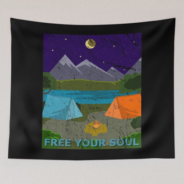 Item preview, Camping Under the Stars - Vintage Edition designed and sold by TKsTees.