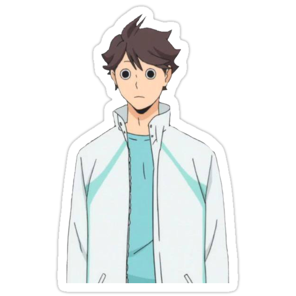 haikyuu oikawa tooru stickers by s0y mi1k redbubble