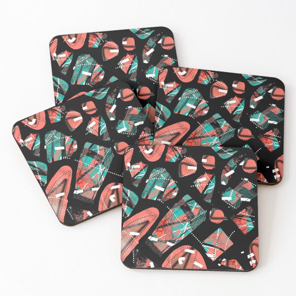 Item preview, Green and Red Abstract designed and sold by LadyTaneli.