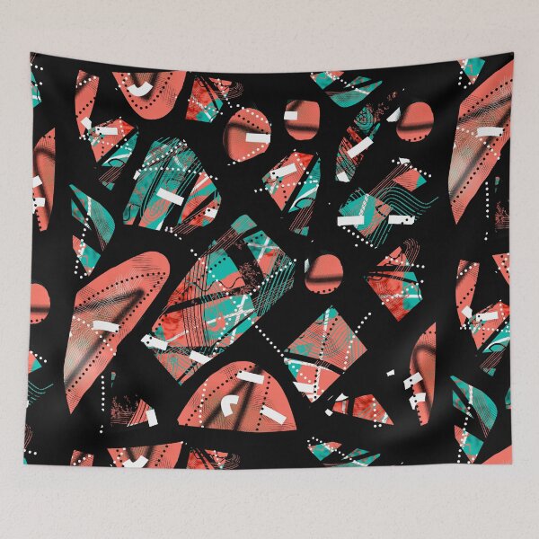 Item preview, Green and Red Abstract designed and sold by LadyTaneli.