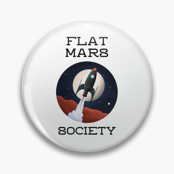 Item preview, Flat Mars Society Rocket & Planet designed and sold by liftdesign.