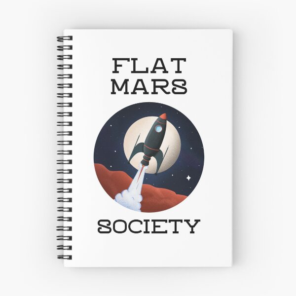Item preview, Flat Mars Society Rocket & Planet designed and sold by liftdesign.